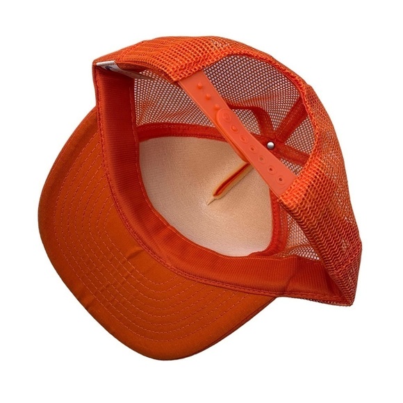 Vintage Job Rentals & Sales SnapBack Mesh Trucker Hat B. D. Cap Company 80s - Picture 5 of 7